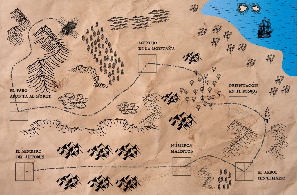 mapa_del_tesoro juegos_de_campamento_mapa_del_tesoro