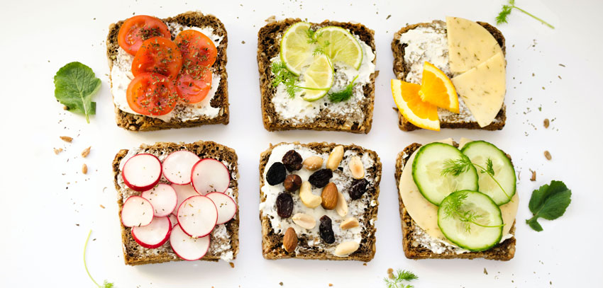 diferentes sandwiches para comer en un viaje largo