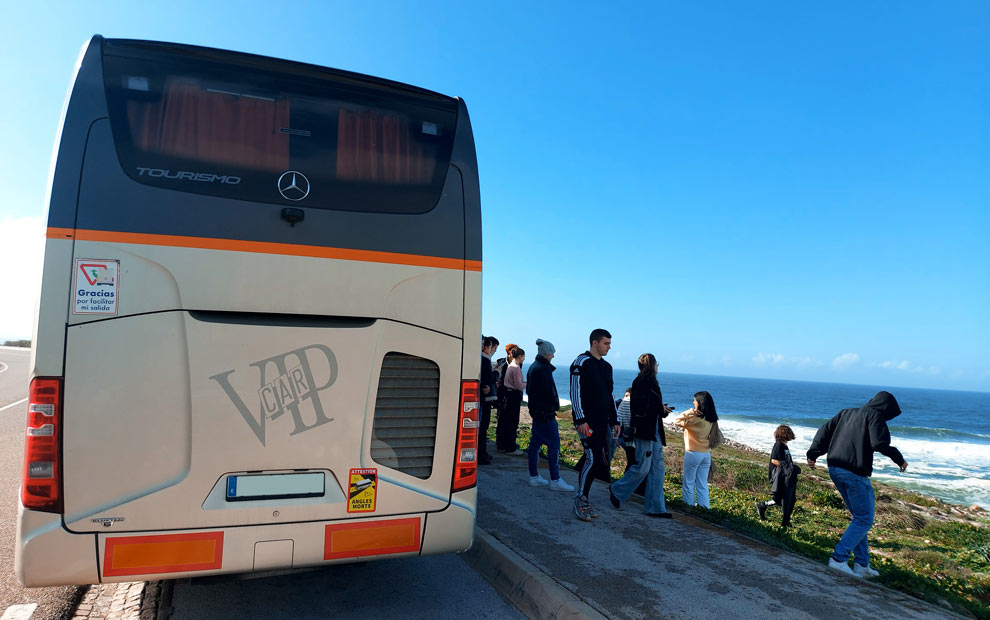 transporte en grupo con autocar